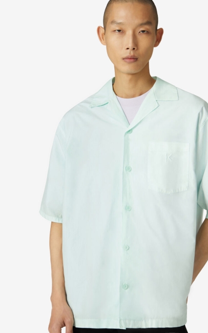 Kenzo Men Casual Shirt Mint